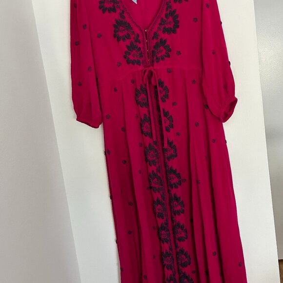 Free People Embroidered Fable Midi Dress - Picture 2 of 8